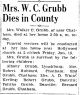 Obituary for Maggie Grubb (nee Reynolds)