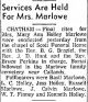 Mary Ann Holley Marlowe-Funeral Services