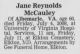 Obit. Jane Reynolds McCauley-The News Journal, July 9, 2008