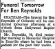 Ben Reynolds-Funeral Services