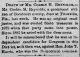 Death of Corbin M. Reynolds  Staunton Sepctator 19 Feb 1890