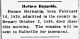 Newspaper Article.  Chillicothe Gazette, Ohio 4/14.1913