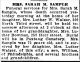 Obit. Evening News 6/2/1920