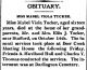 Obit. the Southern Aegis 10/24/1902