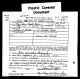 Amended death certificate for Doris M. Powell Fleming (changed spelling of fathers first name)