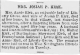 Obit, Cecil Whig 3/24/1900