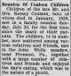 Coulson children reunion  The Midland Journal  8/1/1930