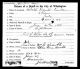 Death Certificate for Clinton Reynolds Kimble aged 5 years