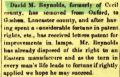Newspaper Article 4/19/1881