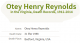 Virginia Death Index-Henry Otey Reynolds