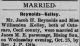 Marriage announcement Midland Journal 11/3/1905