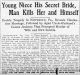 Newspaper article 'MURDER SUICIDE' of Martha Ann Reynolds West from the Pittsburgh Daily Post dated 7/7/1916