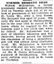 Obit. Altoona Times June 4, 1909