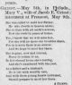 Newspaper Article concerning Mary's death. Midland Journal 5/15/1896