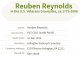 Burial Information-Reuben Reynolds