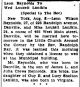 Marriage announcement-Reynolds-Lanikin. from The Bee dated 8/9/1933 provided by Carter Powell