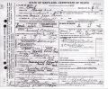Death certificate-Maryland State Archives