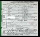 Death Certificate-James Andrew Thompson, Sr.
2nd Wife, Elizabeth Baker shown on Death Certificate