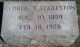 George Thomas Eggleston Headstone