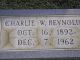 Headstone for Charles Ward ' Charlie' Reynolds Adkins-Oakes Cemetery, Henry Co., Virginia
