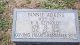 Headstone of Fannie Adkins
