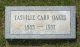 Headstone Tasville 'Carr' Oakes