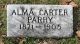 Headstone Alma Parry (nee Carter)