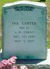 Headstone Ina Carter, Wife of A. H. Askins