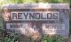 Morris and Minnie Reynolds Headstone