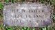 Headstone Hugh Lawson White Taylor
