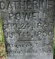 Headstone Catherine Powell