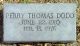 Headstone Perry Thomas Dodd
