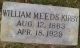 Headstone William Mead Kirby