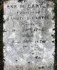 Headstone of Anne Heisler Carter