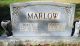 Headstone for Payton C. Marlow and Mary Ann Marlow (nee Holley)
