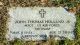 Headstone John Thomas Holland Jr.