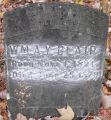 Headstone Willliam Addison Young Blair, Courtesy Sammy Blair