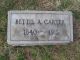 Headstone for Bettie Ann Carter (nee Womack)
