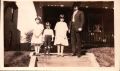 Joseph Alpha Carter, Sr. with Children, Frances, Adelaide and Bill-Wife, Mattie on front porch of 672 Jefferson St. Danville, Virginia