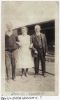 Photo of Davis Hannum (left) and Susie Ryan Hannum, with an unknown man at right. Picture from photo album provided by MMG.