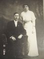 John Edward Charsha, Sr and Clara A. Webster wedding photo of 1913