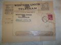 Telegram Sent from W. H. Wells to his Brother O.D. Wells, concerning his Wife Rosa Ethel Amos Wells at her death.