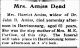 Obit. The Old Dominion dated May 10, 1907 (Harriet Amiss)