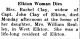 Obit.  Daily Times  6/22/1938