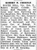 Robert Bryant Creedle-Obit