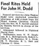 John Hughes Dodd-Funeral Services