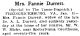Fannie Durrett-Death Notice