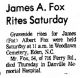 James Albert Fox-Funeral Services 