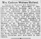 Catherine Walters Holland-Obit