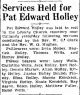 Pete Edward Holley-Funeral Service 